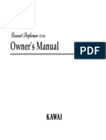 Kawai CP316, Owners Manual