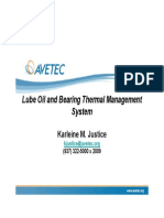 Lube Oil and Bearing Thermal Management System: Karleine M. Justice