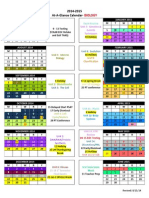 2014 - 2015 at - A - Glance Calendar - : Biology