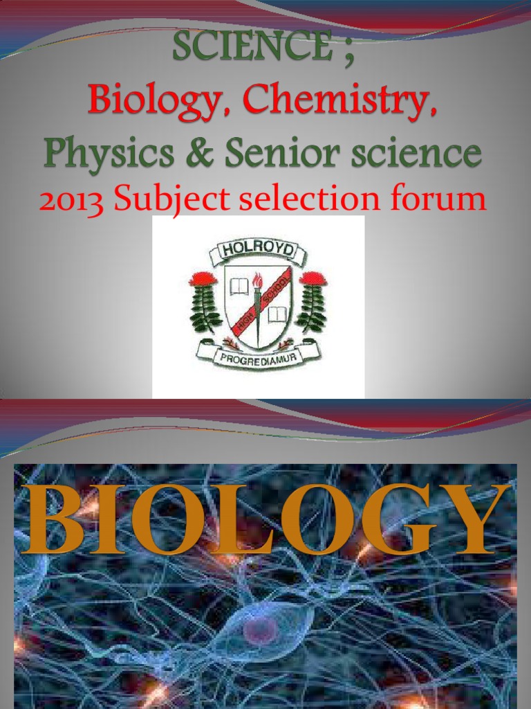 HSC Science Course Overview 2013 | PDF