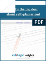 Whats the Big Deal About Self-plagiarism?
