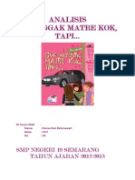 Analisis Novel Gue Gak Matre