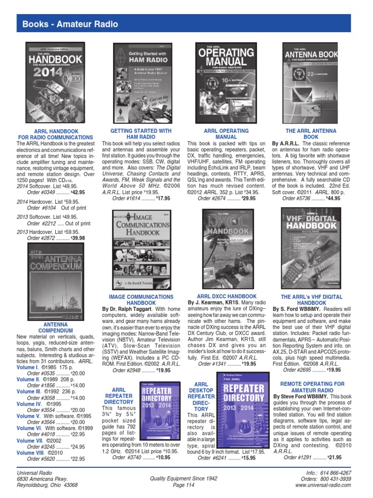 ARRL Amateur Radio Books Download Free PDF Radio