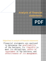 Analysis of Financial Statements