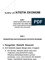 Ilmu Statistik Ekonomi