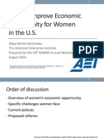 How To Improve Economic Opportunity For Women in The US