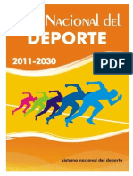 Plan Nacional Deporte 2011 2030