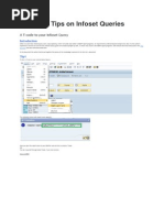 10 Useful Tips On Infoset Queries