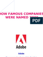 How Famous Companies Were Named