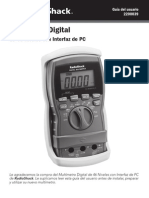 Manual Multimetro Radioshack 46 Range Con Interfaz de PC