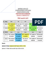 Horário 2º Semestre 2014 - Tec. Contabilidade