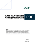 Altos r720 Installation Configuration Guide