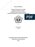 Research Prposal: English of Education Department Stkip Siliwangi Bandung 2014