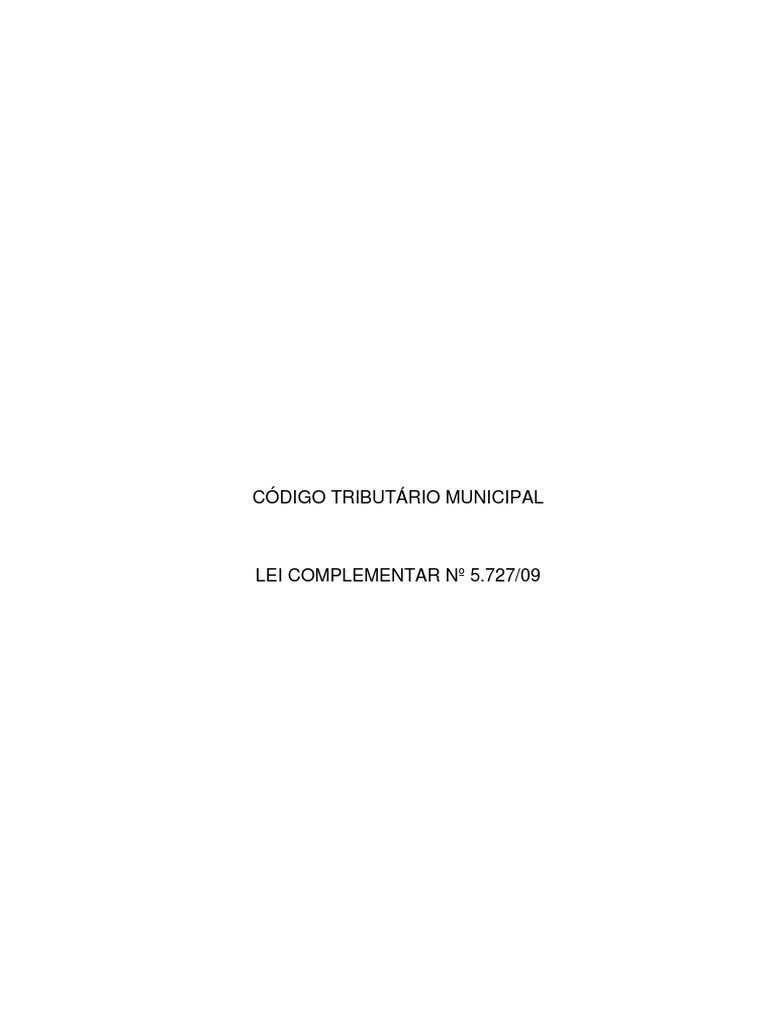 Código Tributário Municipal de Rio Verde | PDF | Instituições sociais ...