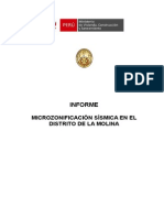 Informe Microzonificacion - La Molina
