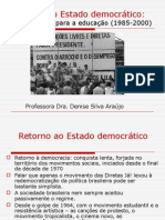 Retorno Ao Estado Democrático Novos Rumos