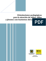 Orientaciones Pedagogicas para Niños Con Transtornos de Aprendizaje