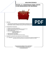 Boletim Técnico Bancada Portatil para Teste Hidrostático para Mangueira de Incendio Ref. Mr.890