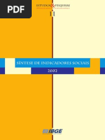 IBGE - Síntese Dos Indicadores Sociais (2002)