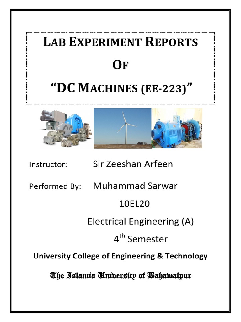 Dismantling DC Machines: Lab Report | PDF | Electric Motor | Electric ...