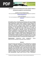 Simpgeu 2013 - Artigo Revisado 04-08-2013 - Implantaçao de Infraestrutura Verde - Final - d.a.m Bonatto & j.j. Mascaró