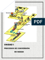 UNIDAD I, Procesos de Conversión de Masas