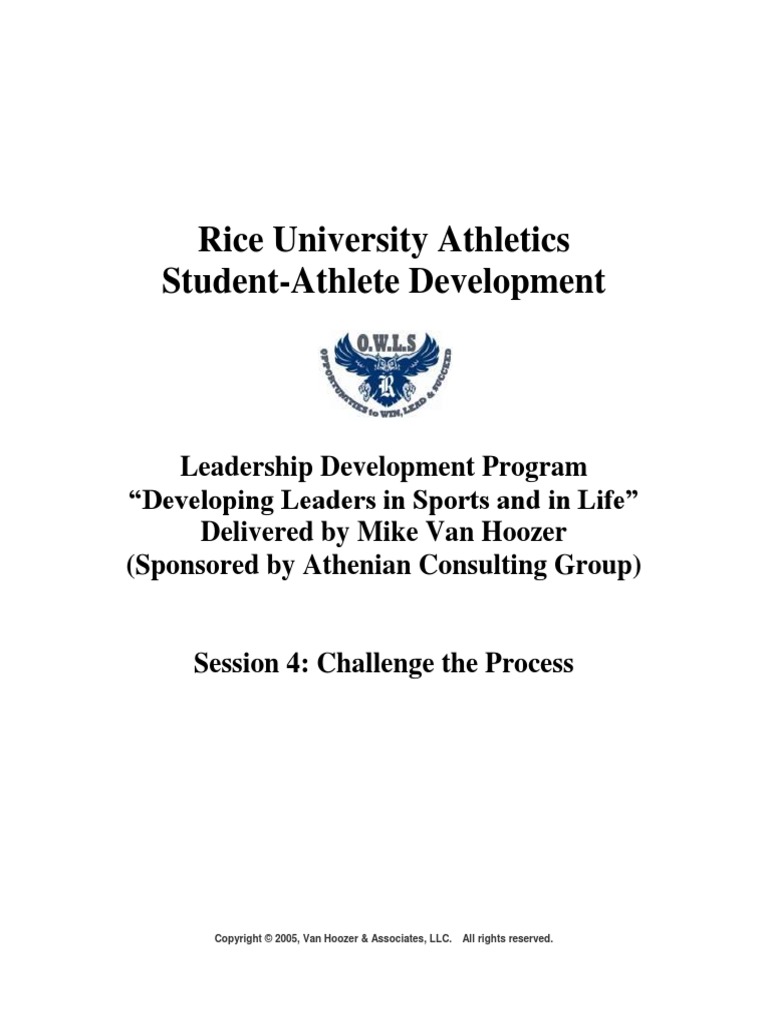 Rice University Athletics Student-Athlete Development | PDF ...