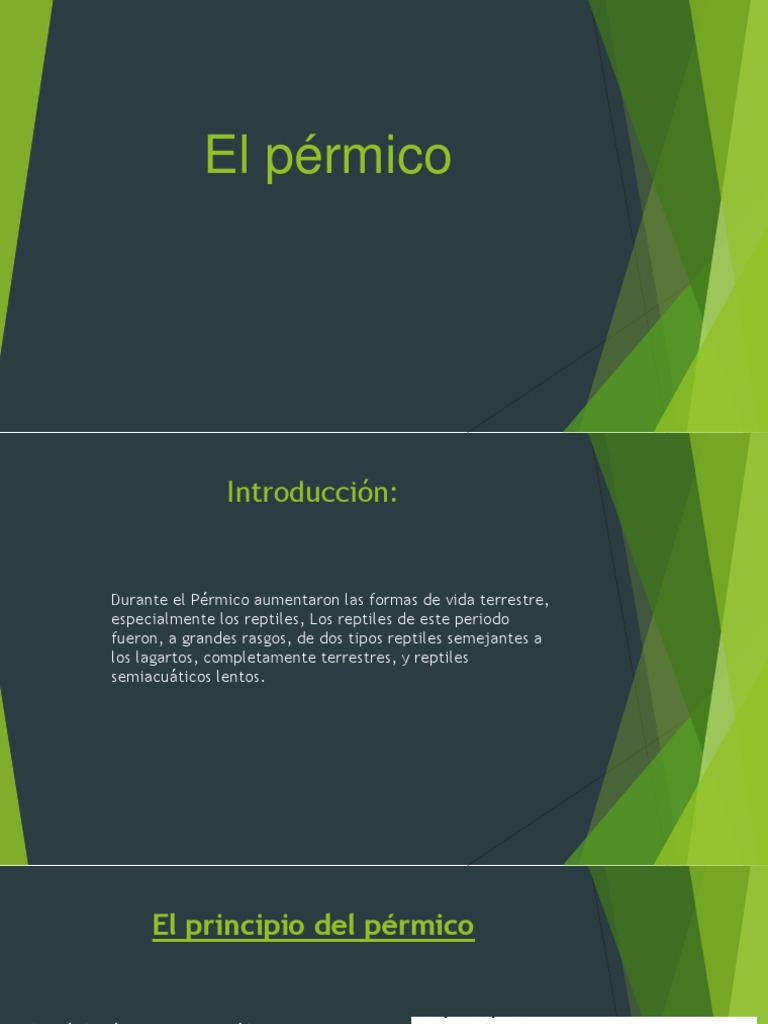 El Pérmico | PDF | Ambiente natural global | Geología