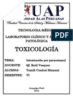 Intoxicacion Por Paracetamol (Acetaminofén)