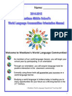 2014-15 world language department orientation manual
