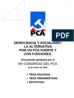 VIII Congreso del PCA - Documentos aprobados - Todos los documentos