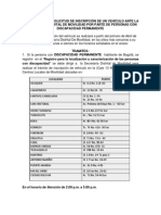 Tramite para La Solicitud de Inscripcion de Un Vehiculo Ante La SDM Por Parte de Personas Con Discapacidad Permanente