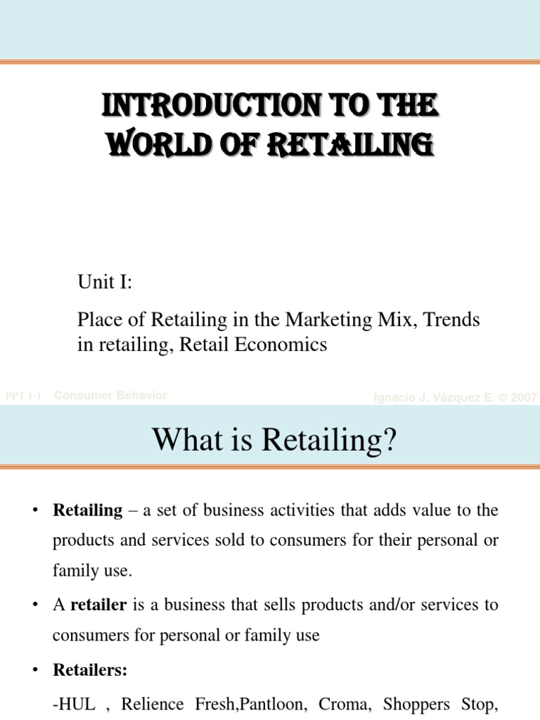 Economic Significance of Retailing in India PDF Retail Inventory