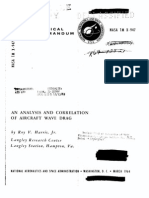 An Analysis and Correlation of Aircraft Wave Drag - Harris