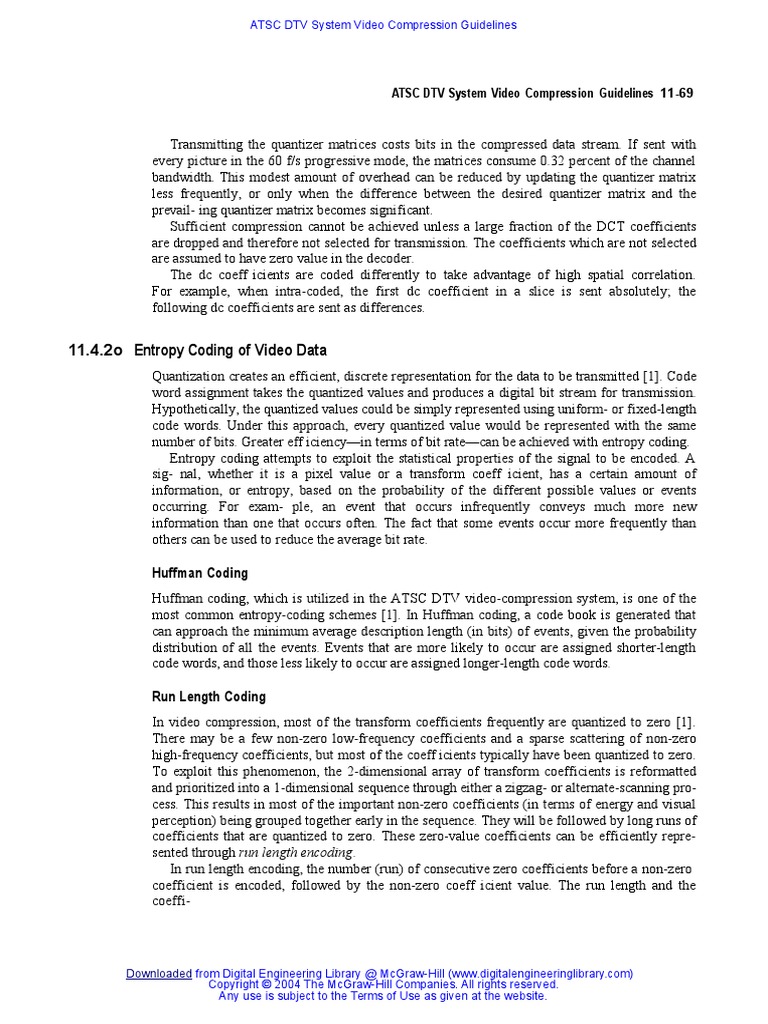11.4.2o Entropy Coding of Video Data | PDF | Technology & Engineering