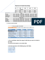 Job Sheet Excel