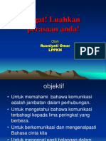 Ingat! Luahkan Perasaan Anda