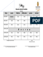 Horario Aula de Medios 2014-2015