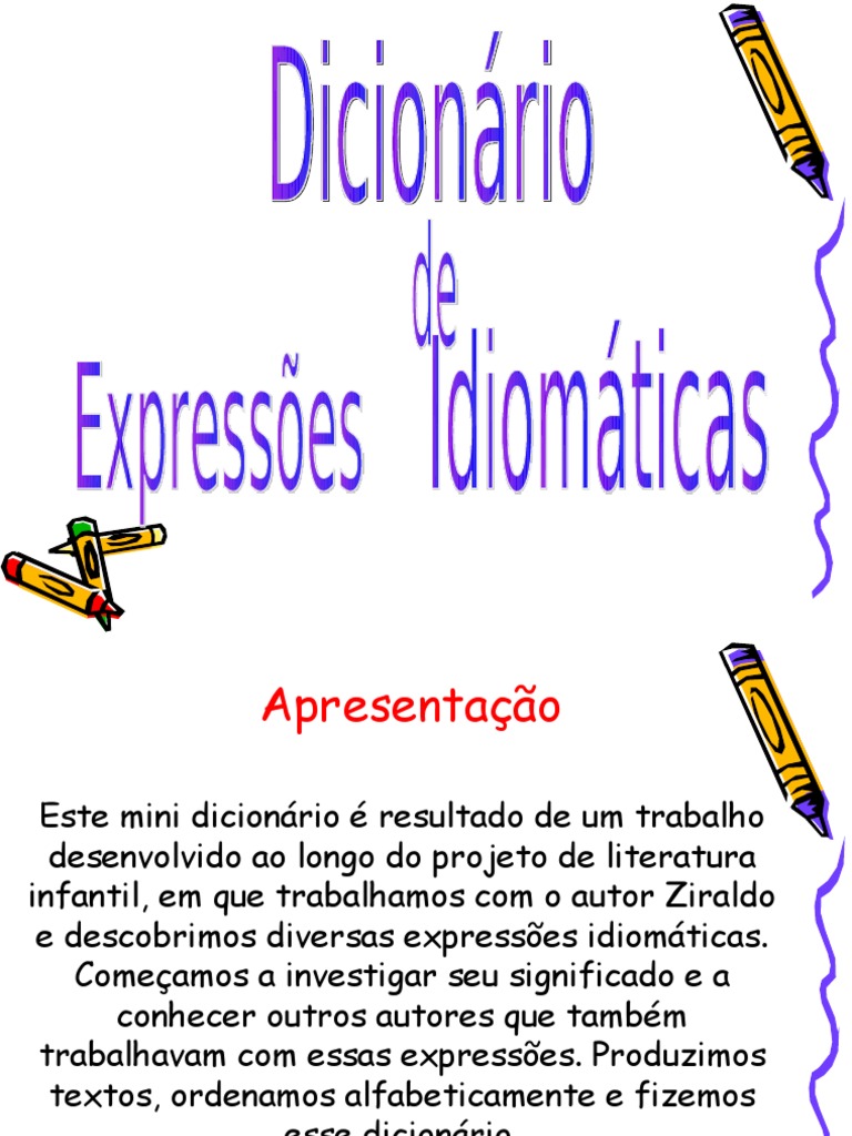 Expressões Idiomáticas Brasileiras E Seus Significados
