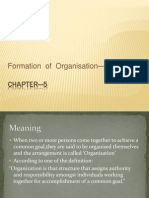 Formation of Organisation - 1: Chapter-5