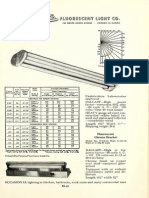 Fluorescent 4-40 Commercial Unit Fixture Spacing Chart