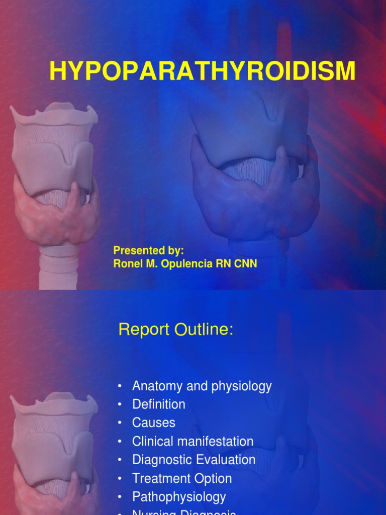 Hypoparathyroidism ppt. Parathyroid Gland Vitamin D