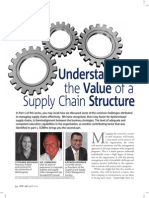 Understanding the value of a Supply Chain Structure