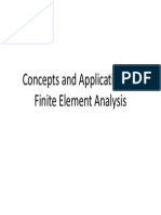 Concepts and Applications of Finite Element Analysis