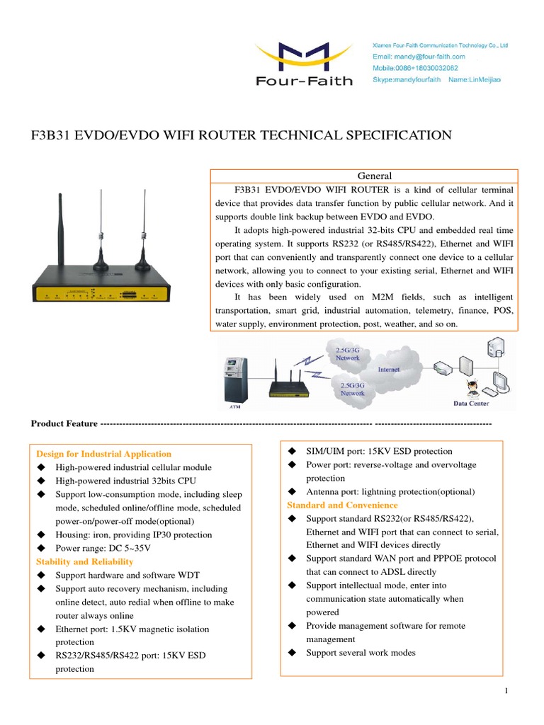 f3b31 Evdo&Evdo Wifi Router Specification | PDF | Wi Fi ...