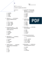 Low Intermediate Sentence Completion 3