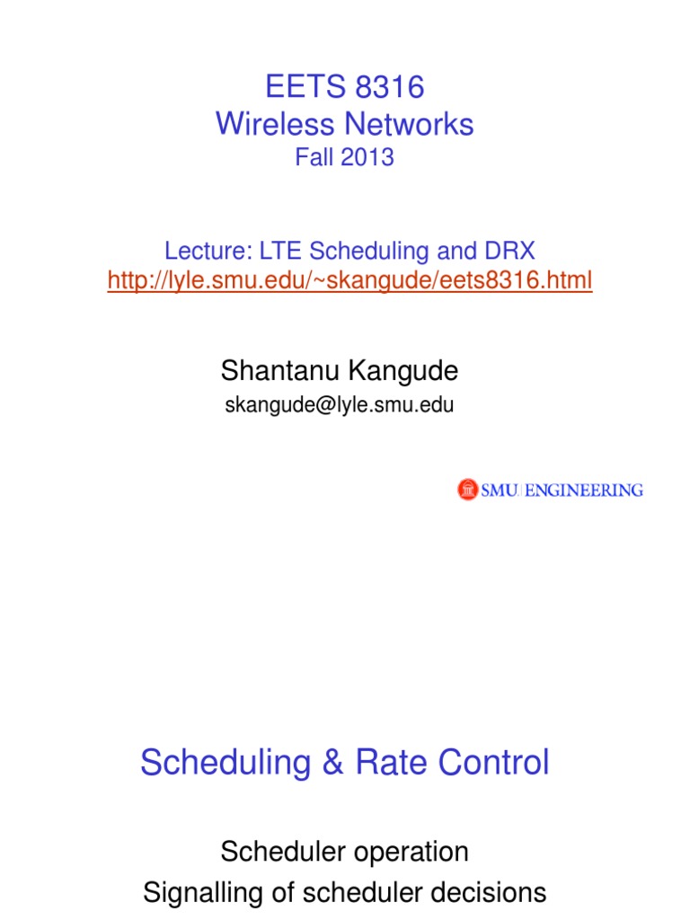 Lect LTE Scheduling DRX | PDF