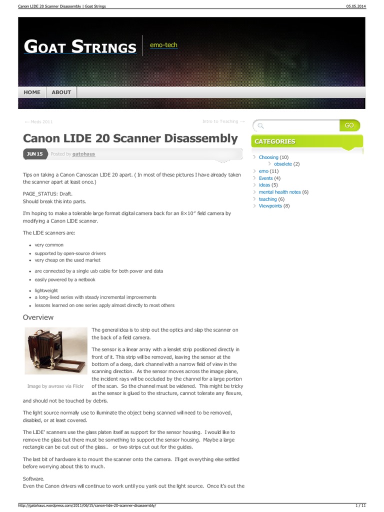 scanner canon lide 20 driver windows 10