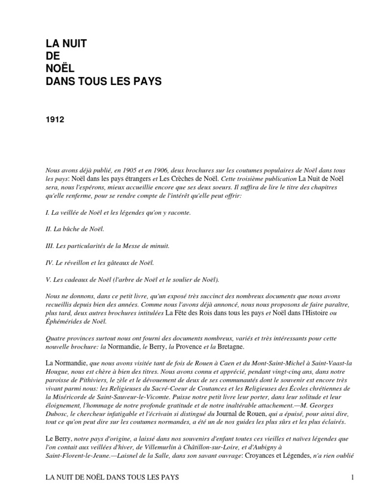 La Nuit De Noel Dans Tous Les Pays By Chabot Alphonse Pdf Noel Repas