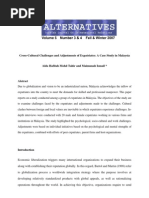 Download Cross-Cultural Challenges and Adjustments of Expatriates A Case Study in Malaysia by sadipsoniya SN23749605 doc pdf
